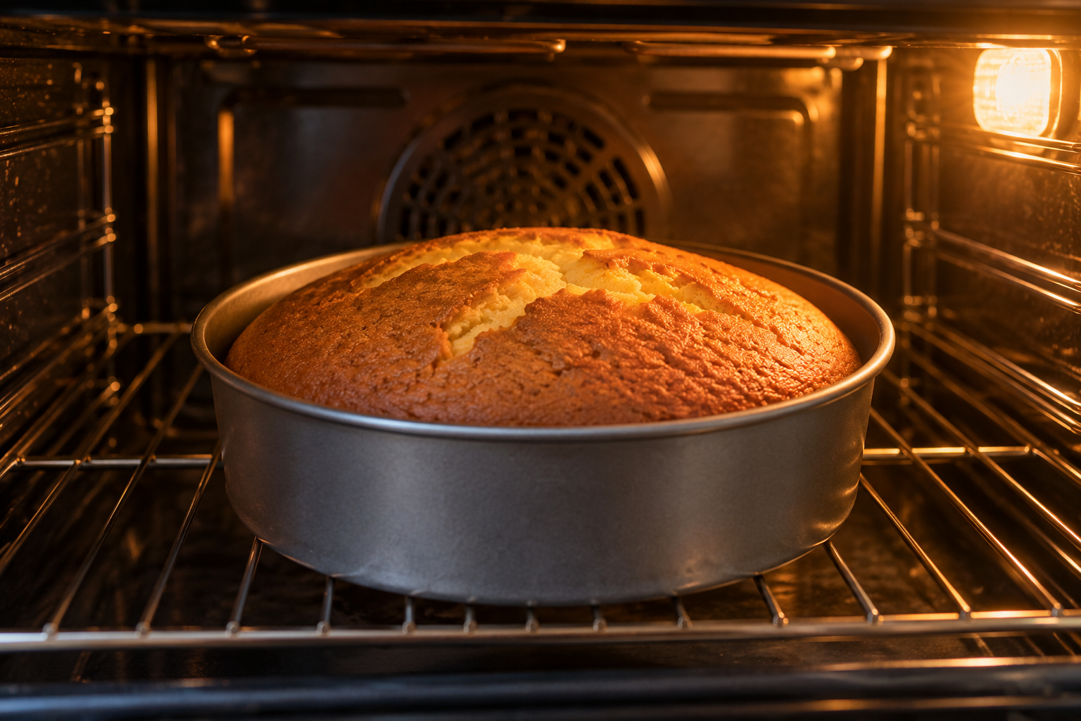 Preparación de postres en el horno